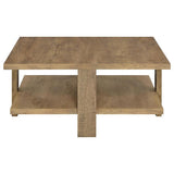 Dawn 2-piece Round Coffee and End Table Set Mango Brown - 707718-S2