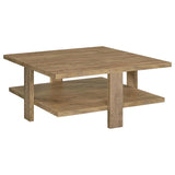 Dawn 3-piece Round Coffee and End Table Set Mango Brown - 707718-S3