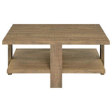 Dawn 3-piece Round Coffee and End Table Set Mango Brown - 707718-S3