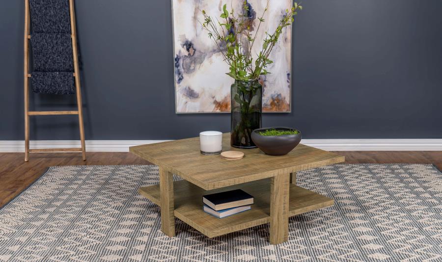 Dawn Square Engineered Wood Coffee Table Mango Brown - 707718