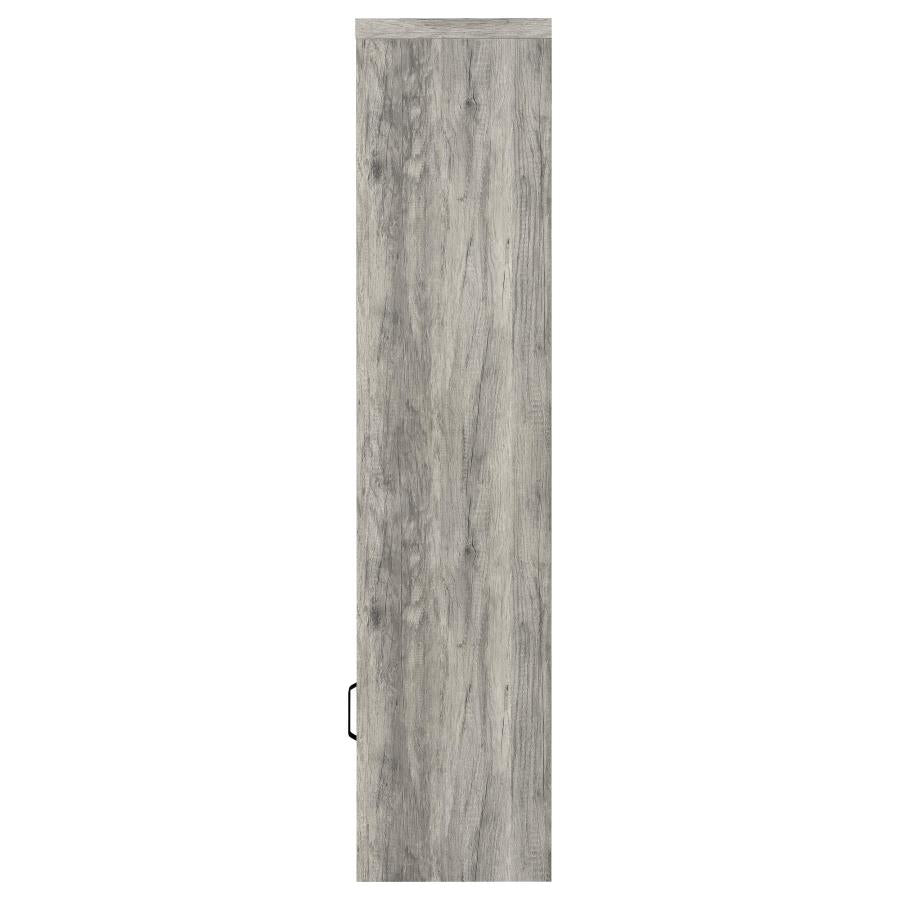 Burke 3-shelf Engineered Wood Media Tower Grey Driftwood - 707726