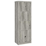 Burke 3-shelf Engineered Wood Media Tower Grey Driftwood - 707726