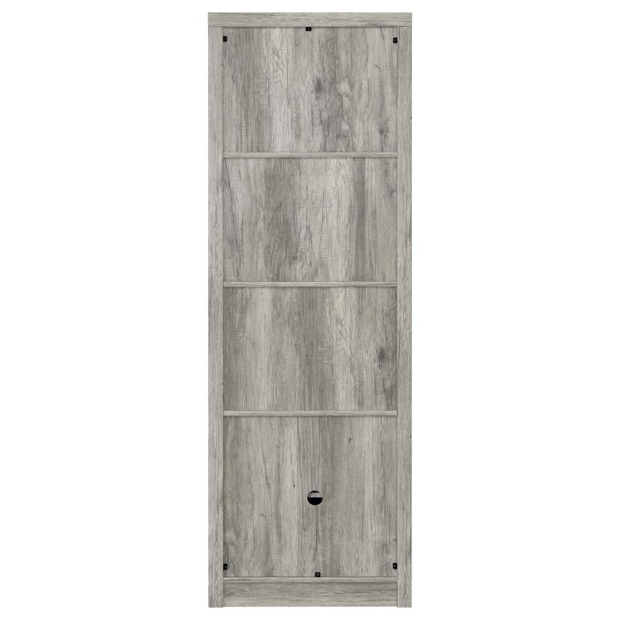 Burke 3-shelf Engineered Wood Media Tower Grey Driftwood - 707726