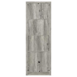 Burke 3-shelf Engineered Wood Media Tower Grey Driftwood - 707726