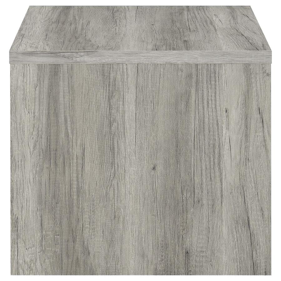 Felix 1-drawer Engineered Wood Side End Table Grey Driftwood - 707727