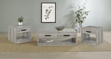 Felix 3-piece Coffee and End Table Set Grey Driftwood - 707728-S3