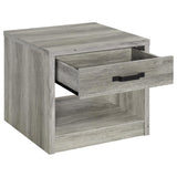 Felix 3-piece Coffee and End Table Set Grey Driftwood - 707728-S3