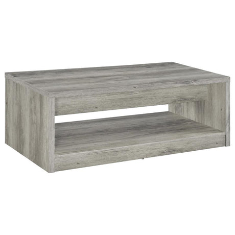 Felix 2-drawer Engineered Wood Coffee Table Grey Driftwood - 707728
