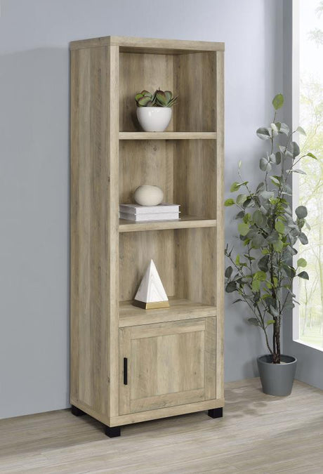 Sachin 3-shelf Engineered Wood Media Tower Distressed Pine - 707746