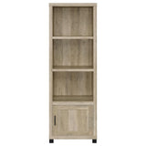 Sachin 3-shelf Engineered Wood Media Tower Distressed Pine - 707746