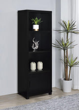 Jupiter 3-shelf Engineered Wood Media Tower Black - 707756
