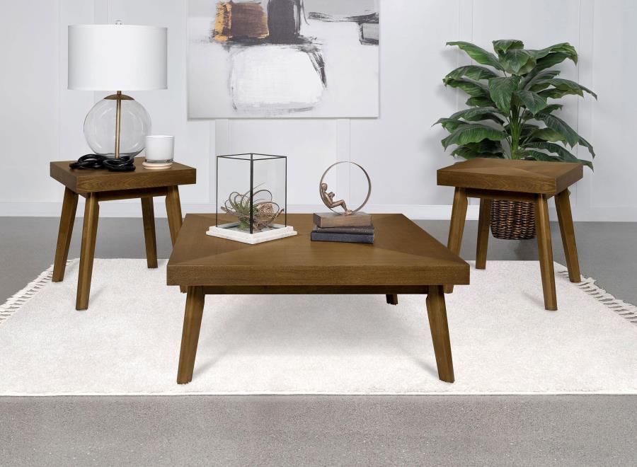 Westerly 3-piece Square Coffee and End Table Set Walnut - 707798-S3