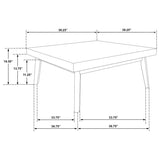 Westerly Square Wood Coffee Table Walnut Brown - 707798