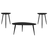 Odessa 3-piece Triangular Coffee and End Table Set Black - 707918-S3