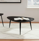 Odessa Triangular Solid Wood Coffee Table Black - 707918