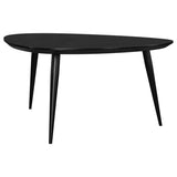 Odessa Triangular Solid Wood Coffee Table Black - 707918
