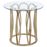 Monett 3-piece Coffee and End Table Set Chocolate Chrome - 708058-S3