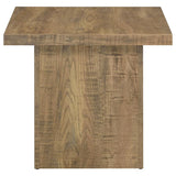 Devar Square Engineered Wood End Table Mango Brown - 708067