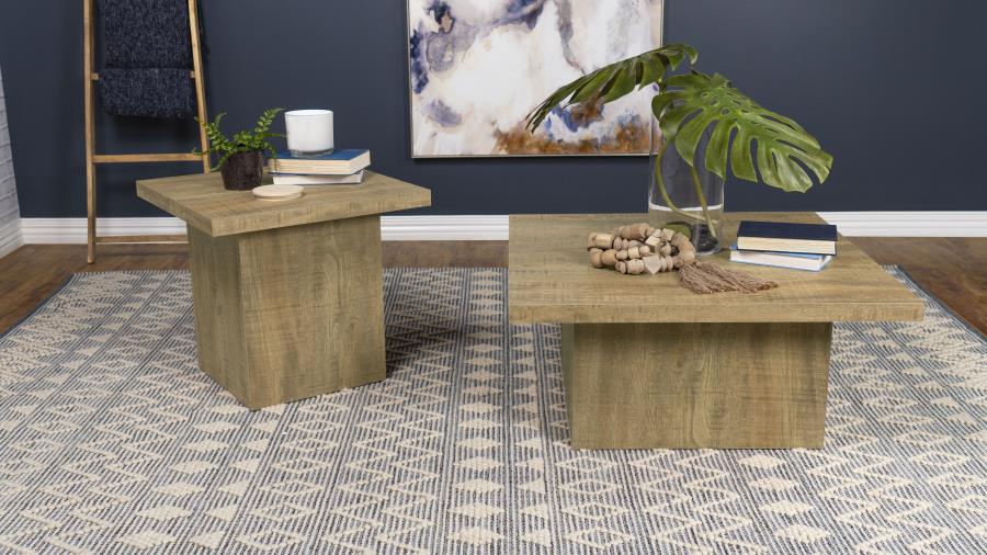 Devar 2-piece Square Coffee and End Table Set Mango - 708068-S2