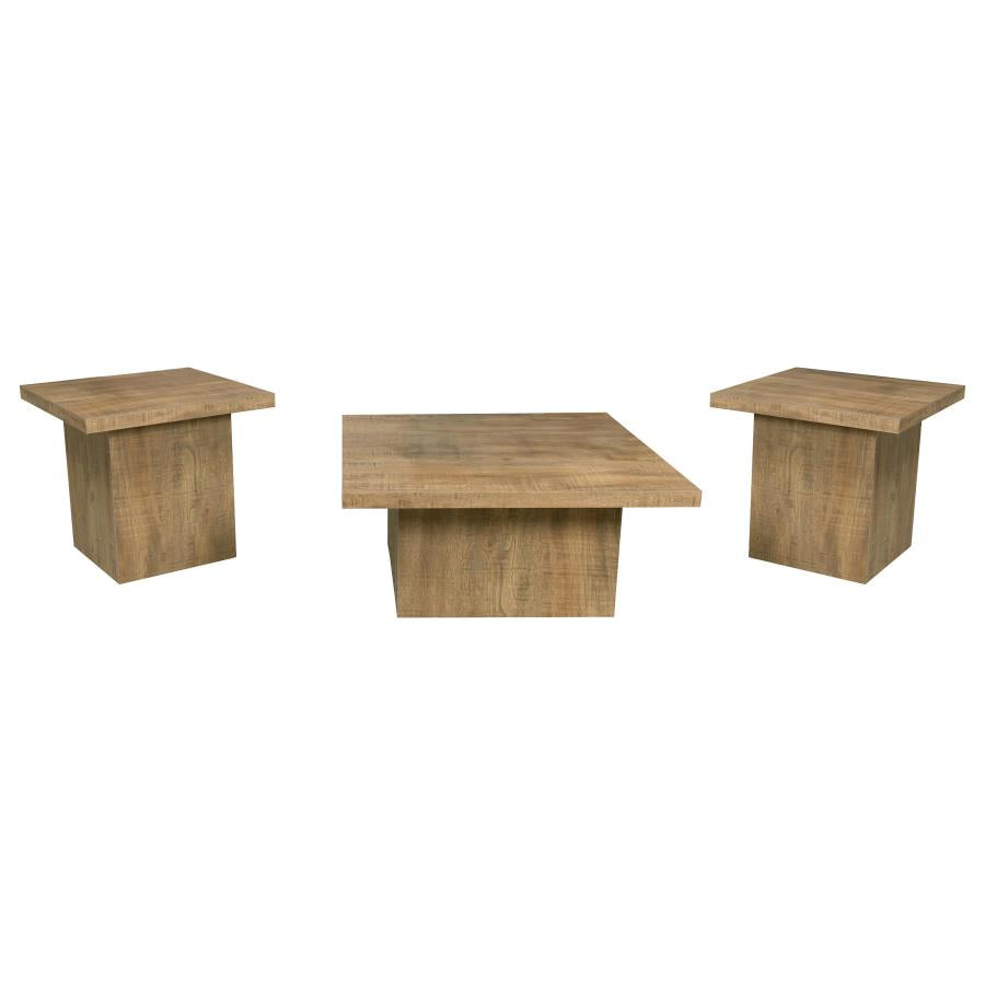 Devar 3-piece Square Coffee and End Table Set Mango - 708068-S3