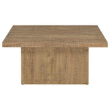 Devar Square Engineered Wood Coffee Table Mango Brown - 708068