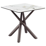 Carvell 2-piece Square Coffee and End Table Set Mirage White - 708138-S2