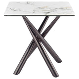 Carvell 3-piece Square Coffee and End Table Set Mirage White - 708138-S3