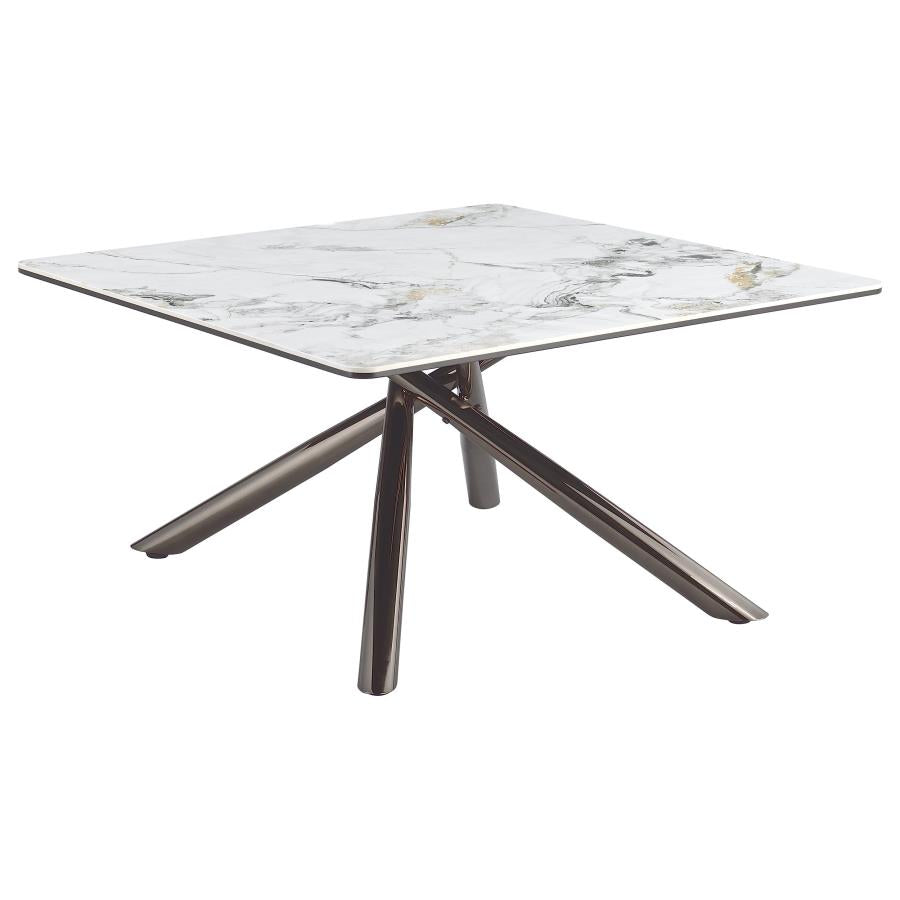 Carvell 3-piece Square Coffee and End Table Set Mirage White - 708138-S3