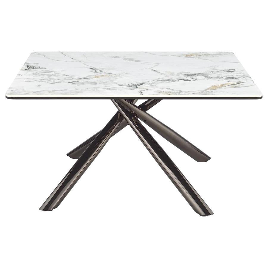 Carvell 3-piece Square Coffee and End Table Set Mirage White - 708138-S3