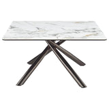 Carvell 3-piece Square Coffee and End Table Set Mirage White - 708138-S3