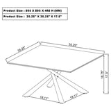 Carvell 3-piece Square Coffee and End Table Set Mirage White - 708138-S3