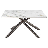 Carvell Square Sintered Stone Top Coffee Table Mirage White - 708138