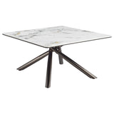 Carvell Square Sintered Stone Top Coffee Table Mirage White - 708138