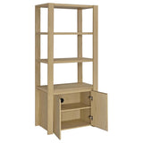 Laurelton 3-shelf Media Tower Tall Pier Cabinet Light Oak - 708224