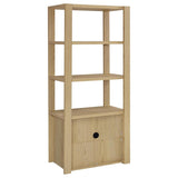 Laurelton 3-shelf Media Tower Tall Pier Cabinet Light Oak - 708224