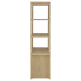 Laurelton 3-shelf Media Tower Tall Pier Cabinet Light Oak - 708224