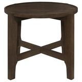 Cota 2-piece Solid Wood Coffee and End Table Set Dark Brown - 708288-S2