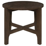 Cota 2-piece Solid Wood Coffee and End Table Set Dark Brown - 708288-S2