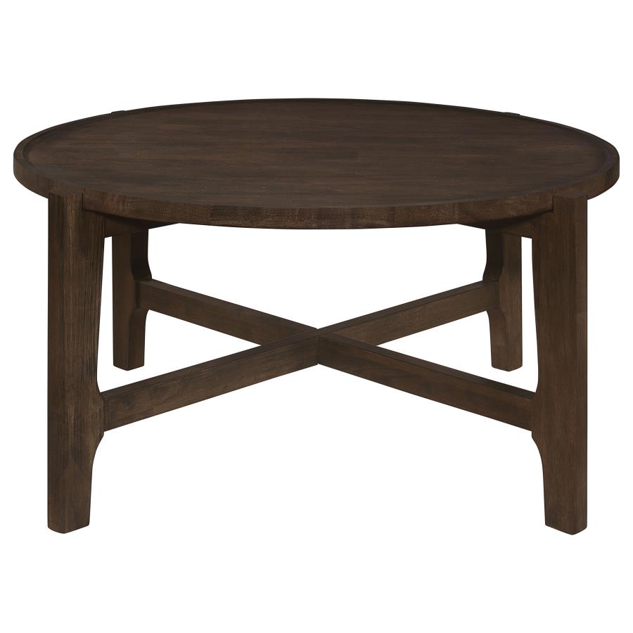 Cota 2-piece Solid Wood Coffee and End Table Set Dark Brown - 708288-S2