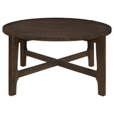 Cota 2-piece Solid Wood Coffee and End Table Set Dark Brown - 708288-S2