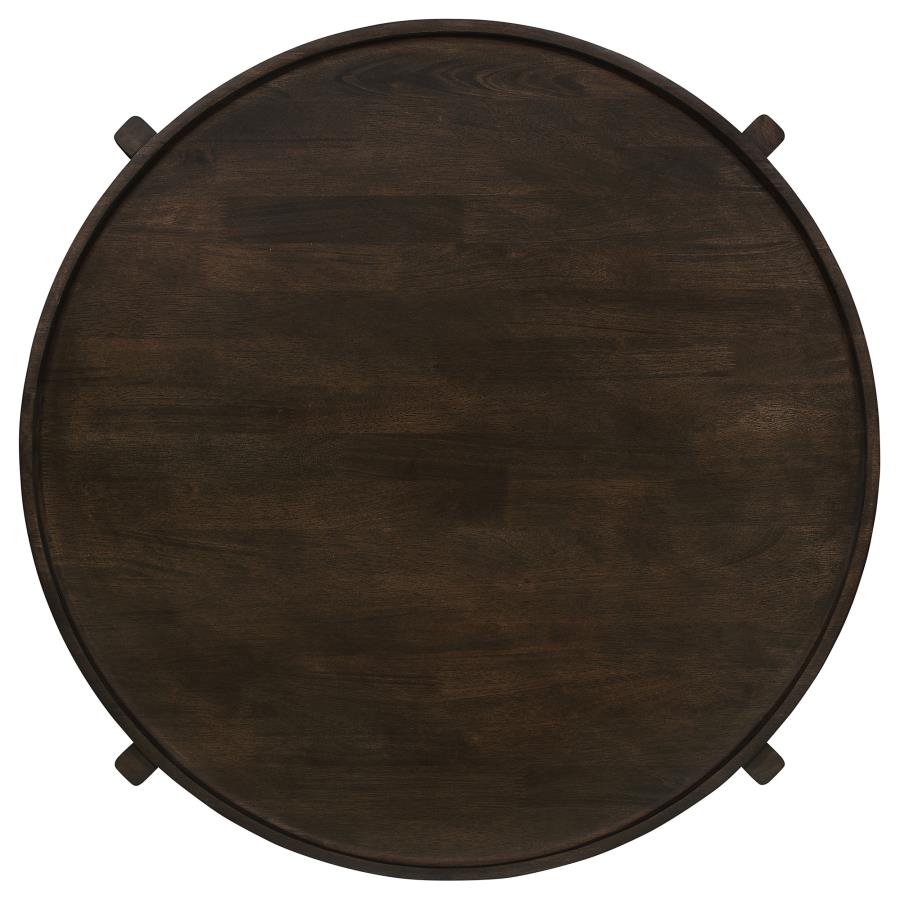 Cota 2-piece Solid Wood Coffee and End Table Set Dark Brown - 708288-S2