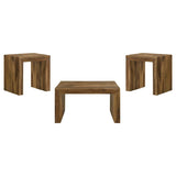 Odilia 3-piece Solid Wood Coffee and End Table Set Auburn - 708418-S3