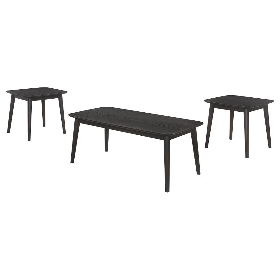 Radley 3-piece Rectangular Coffee Table Set Black - 708490