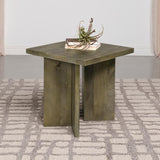 Andando Square Solid Wood End Table Mango Brown - 708497