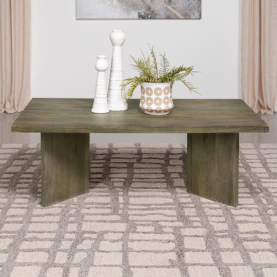Andando Rectangular Solid Wood Coffee Table Mango Brown - 708498