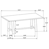 Lytton - 7 Piece Dining Set - Brown Oak