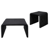 Cahya 2-piece Rattan Coffee and End Table Set Black - 708518-S2