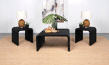 Cahya 3-piece Rattan Coffee and End Table Set Black - 708518-S3