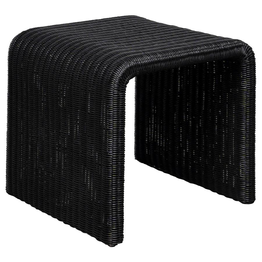 Cahya 3-piece Rattan Coffee and End Table Set Black - 708518-S3