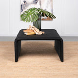 Cahya Woven Rattan Square Coffee Table Black - 708518